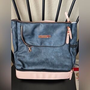NWOT Petunia Pickle Bottom Blue and Pink Bag